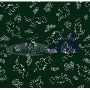 Contorno Dinos cor 09 (Preto c/ Branco) 